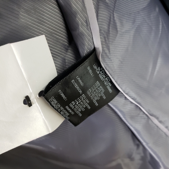 Calvin Klein Purple Black Plum Wool Blend Belted Short Coat Size 2XL - Picture 7 of 7